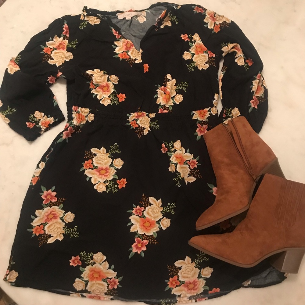 LOFT floral dress
